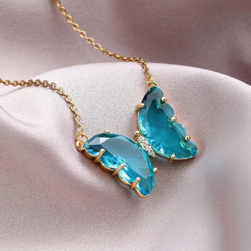 Butterfly Crystal Neck Pendant
