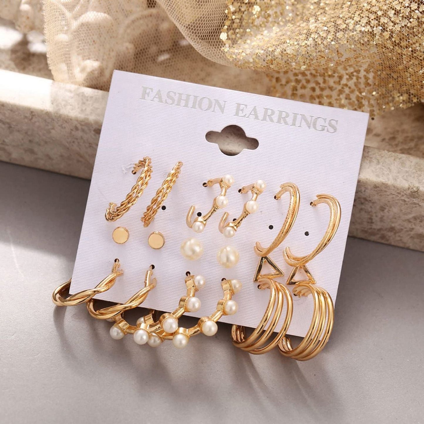 Combo Pack of Earrings (Pack of 9) Set 2