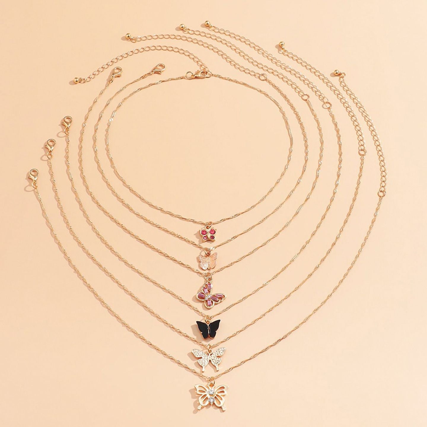 Combo Pack Of Necklace with Pendant (Pack Of 6)