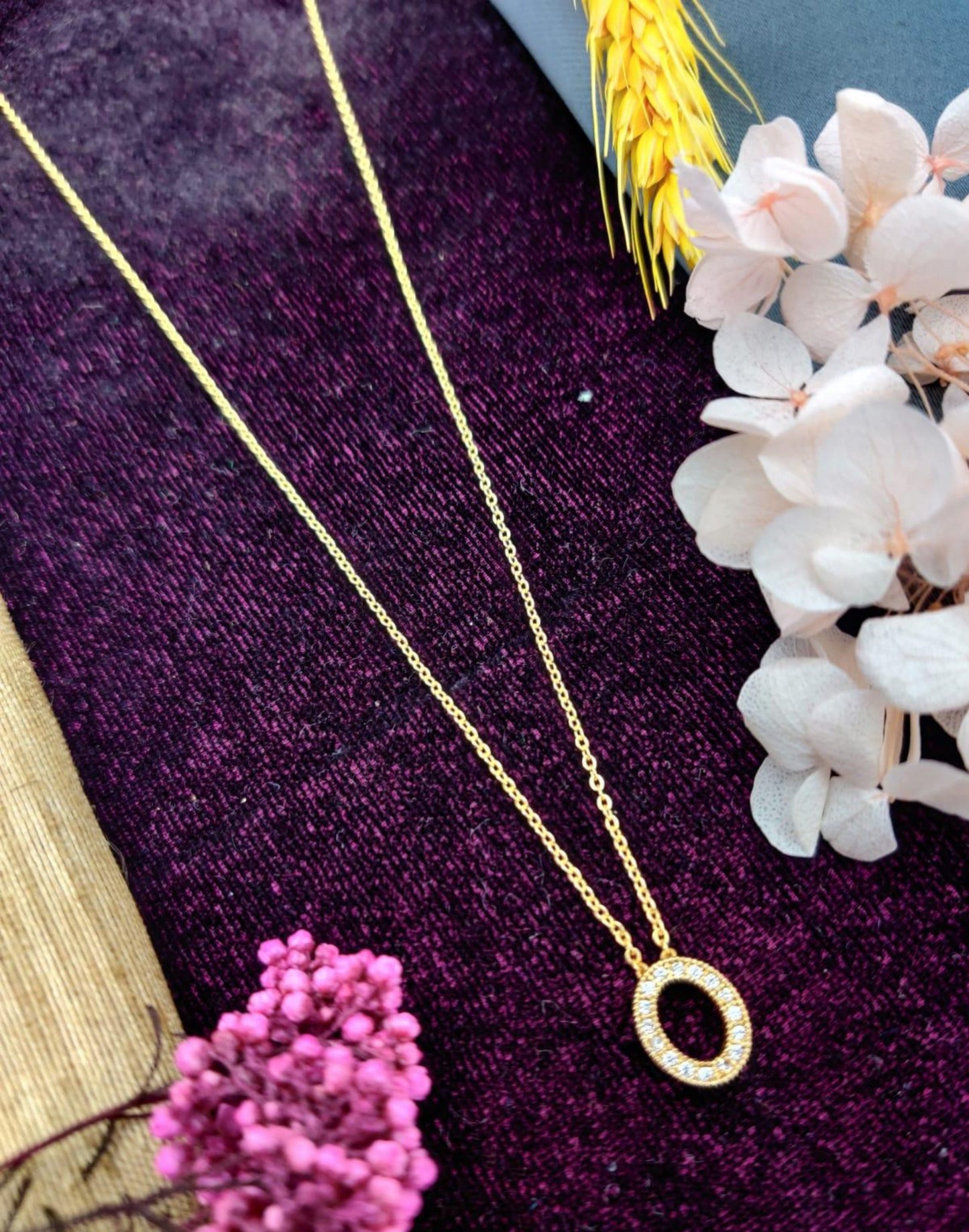 Diamond Oval Necklace