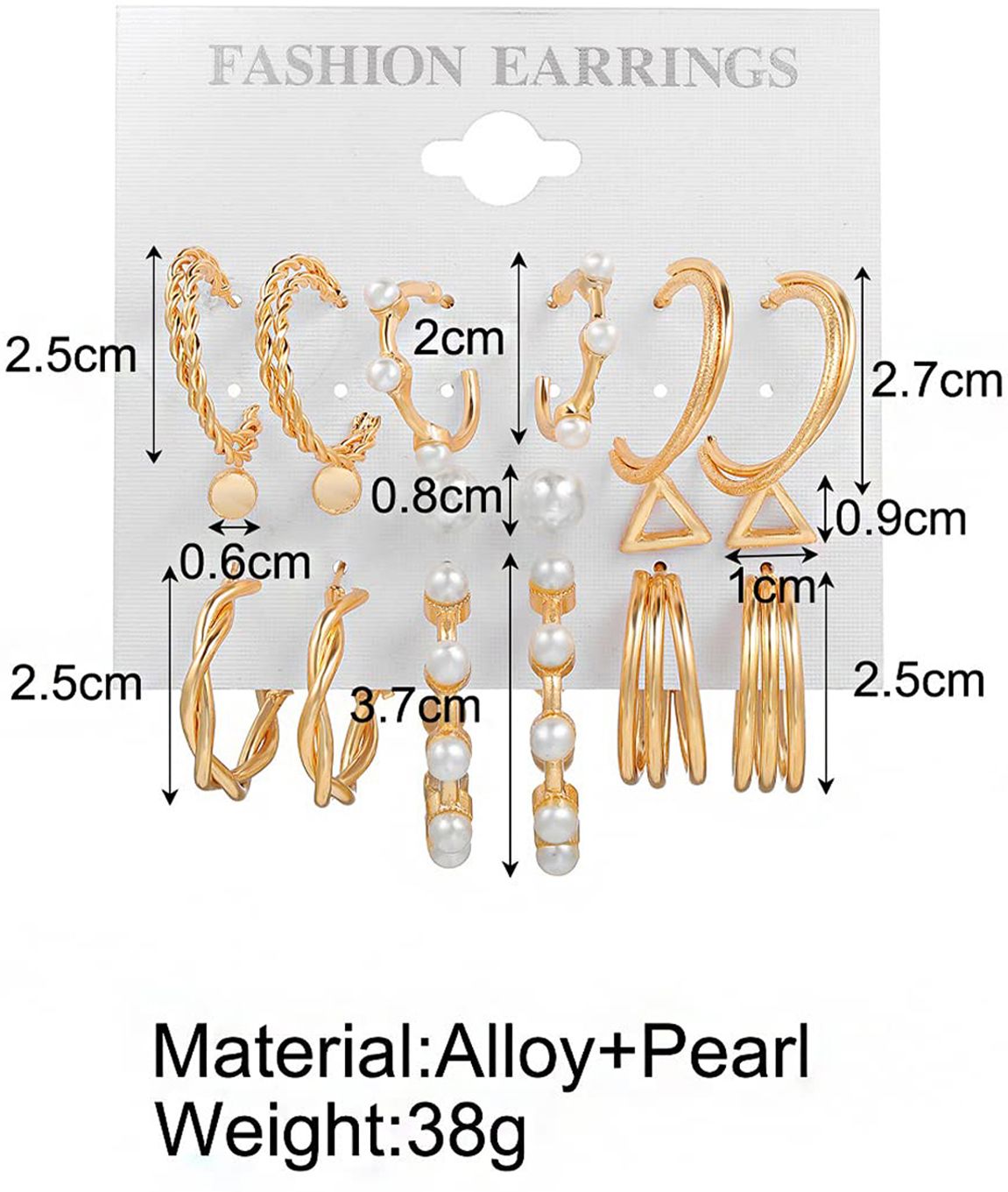 Combo Pack of Earrings (Pack of 9) Set 2