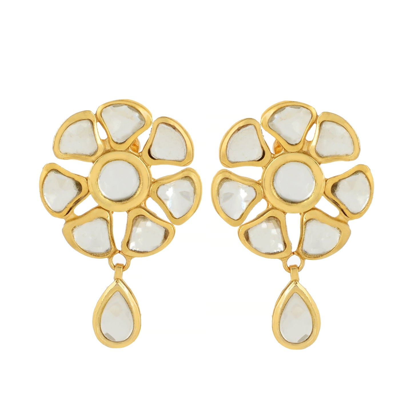 Handcrafted Earrings - Kundan Meena Earrings - Indian Earrings - Danish Jewellers®