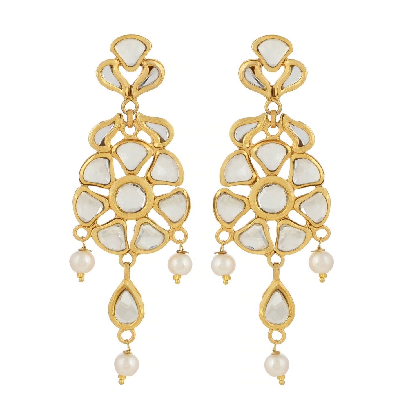 Precious Kundan Earrings - Dazzling Earrings - Kundan Earrings - Danish Jewellers®