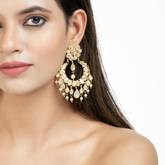 Bright Beauty Earrings - Kundan Earrings - Elegance Style Earrings - Danish Jewellers®