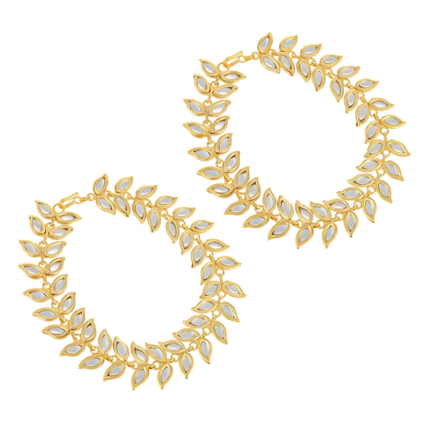 Kundan Payal - 22K Gold Plated Trendy Payal - Indian Payal - Danish Jewellers®