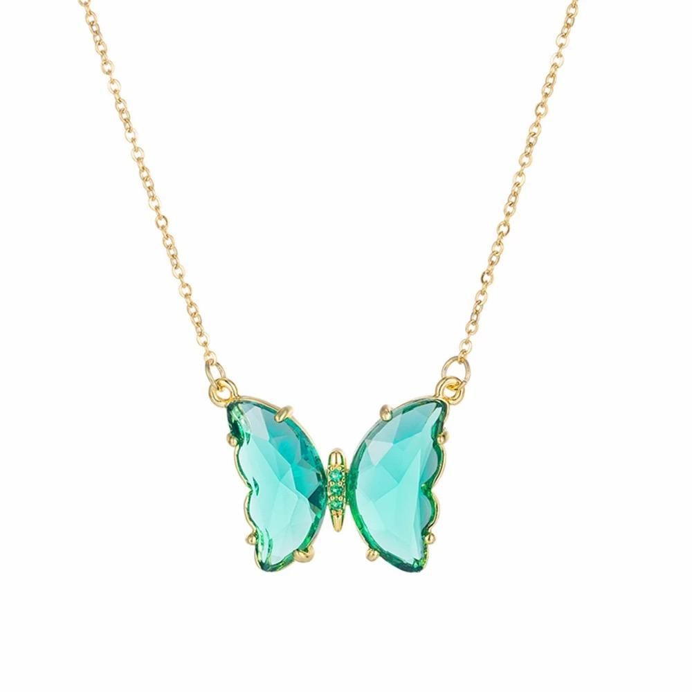 Butterfly Crystal Neck Pendant