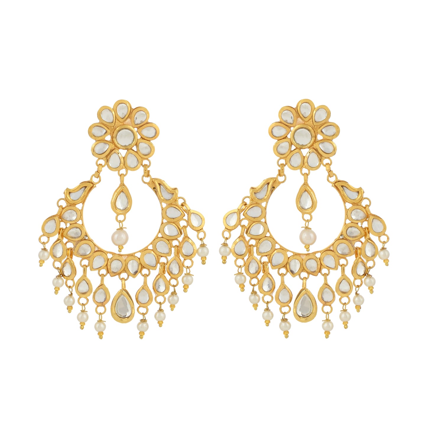 Bright Beauty Earrings - Kundan Earrings - Elegance Style Earrings - Danish Jewellers® 