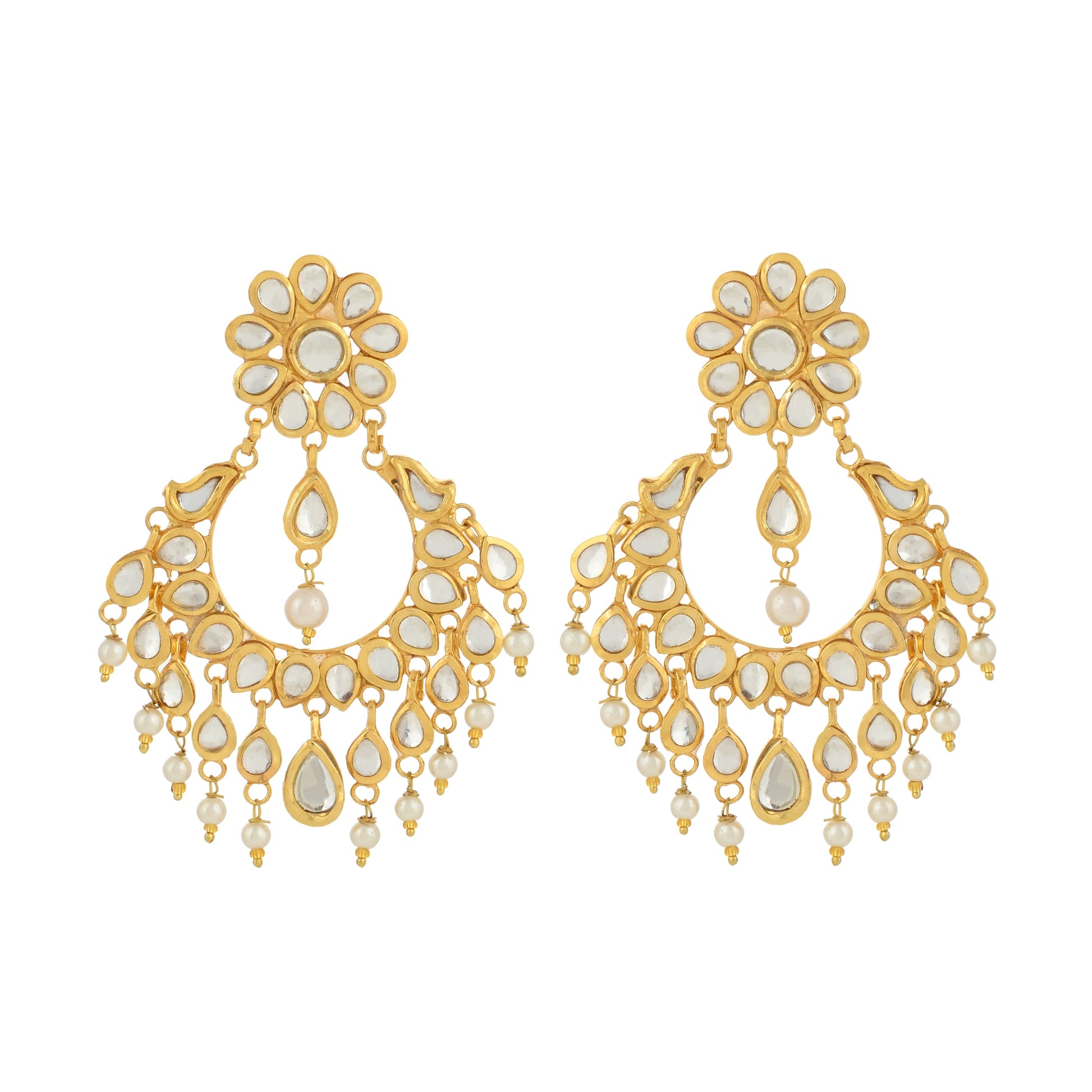 Bright Beauty Earrings - Kundan Earrings - Elegance Style Earrings - Danish Jewellers® 