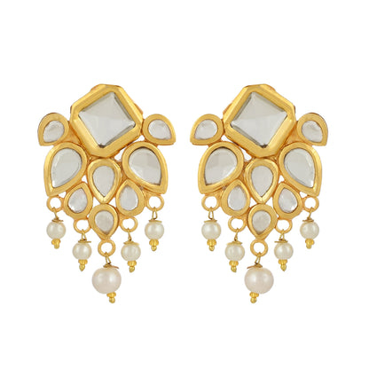 Indian Earrings - 22K Gold Plated Earrings - Adorned Earrings - Danish Jewellers® 