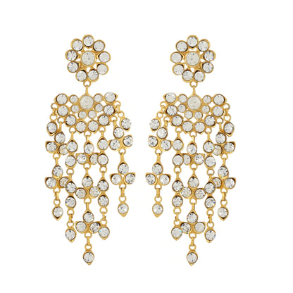 22K Gold Plated Earrings - Semi-Precious Stones Earrings - Kundan Earrings - Danish Jewellers® 