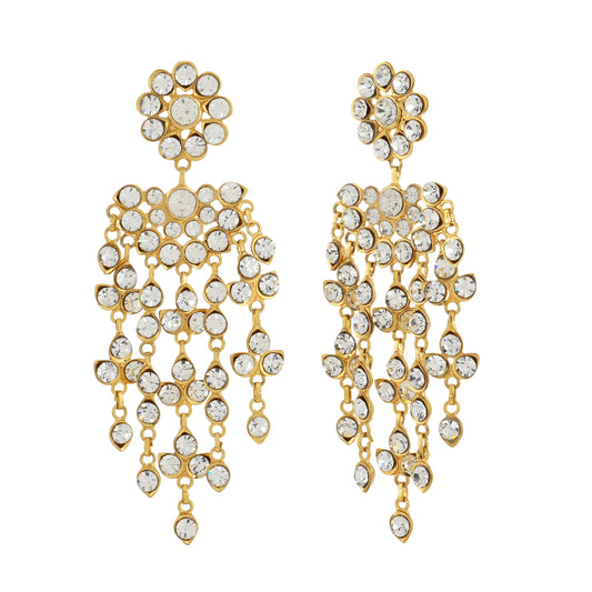 22K Gold Plated Earrings - Semi-Precious Stones Earrings - Kundan Earrings - Danish Jewellers® 
