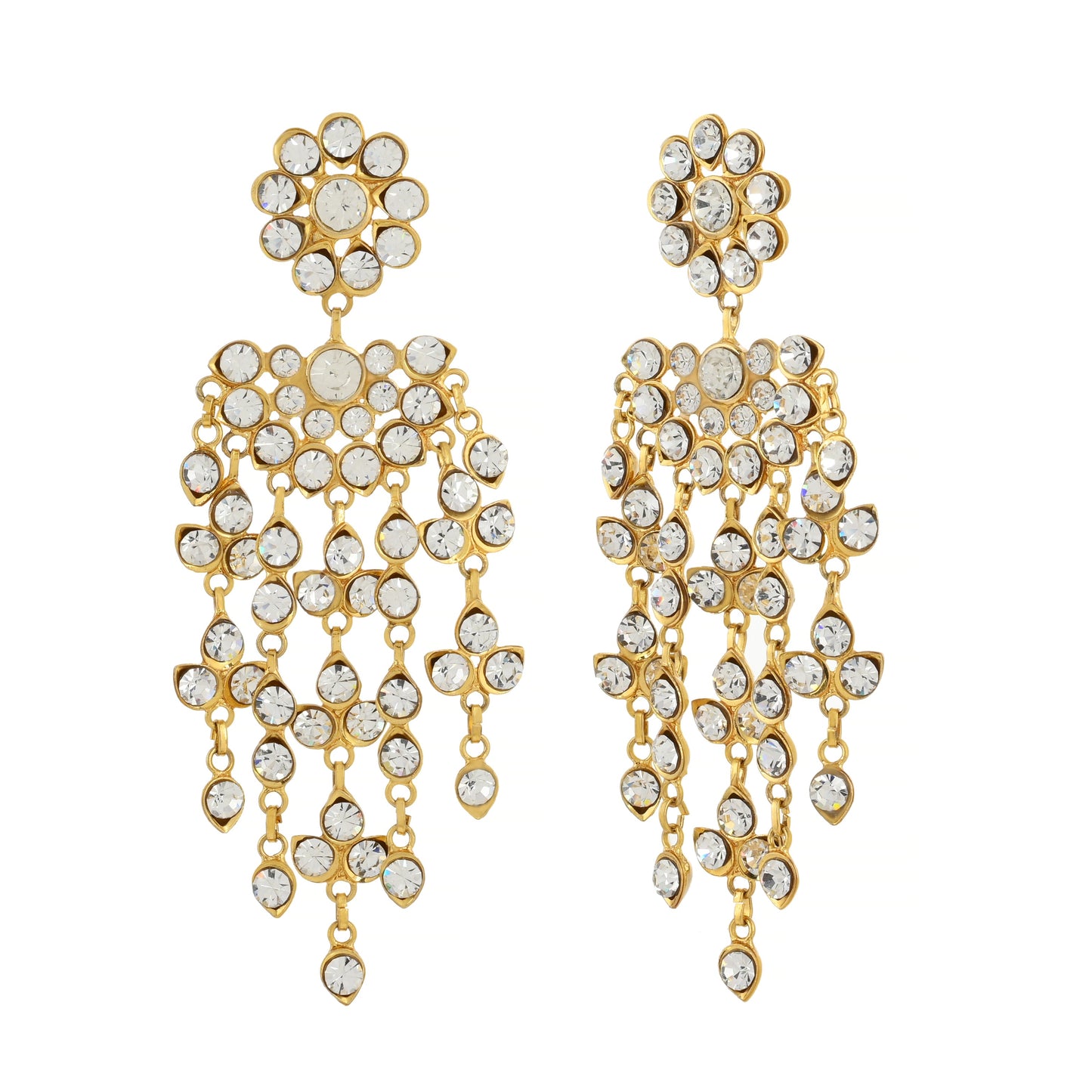 22K Gold Plated Earrings - Semi-Precious Stones Earrings - Kundan Earrings - Danish Jewellers® 