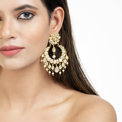 Bright Beauty Earrings - Kundan Earrings - Elegance Style Earrings - Danish Jewellers® 