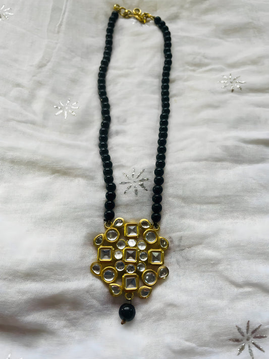 Black Kundan Necklace