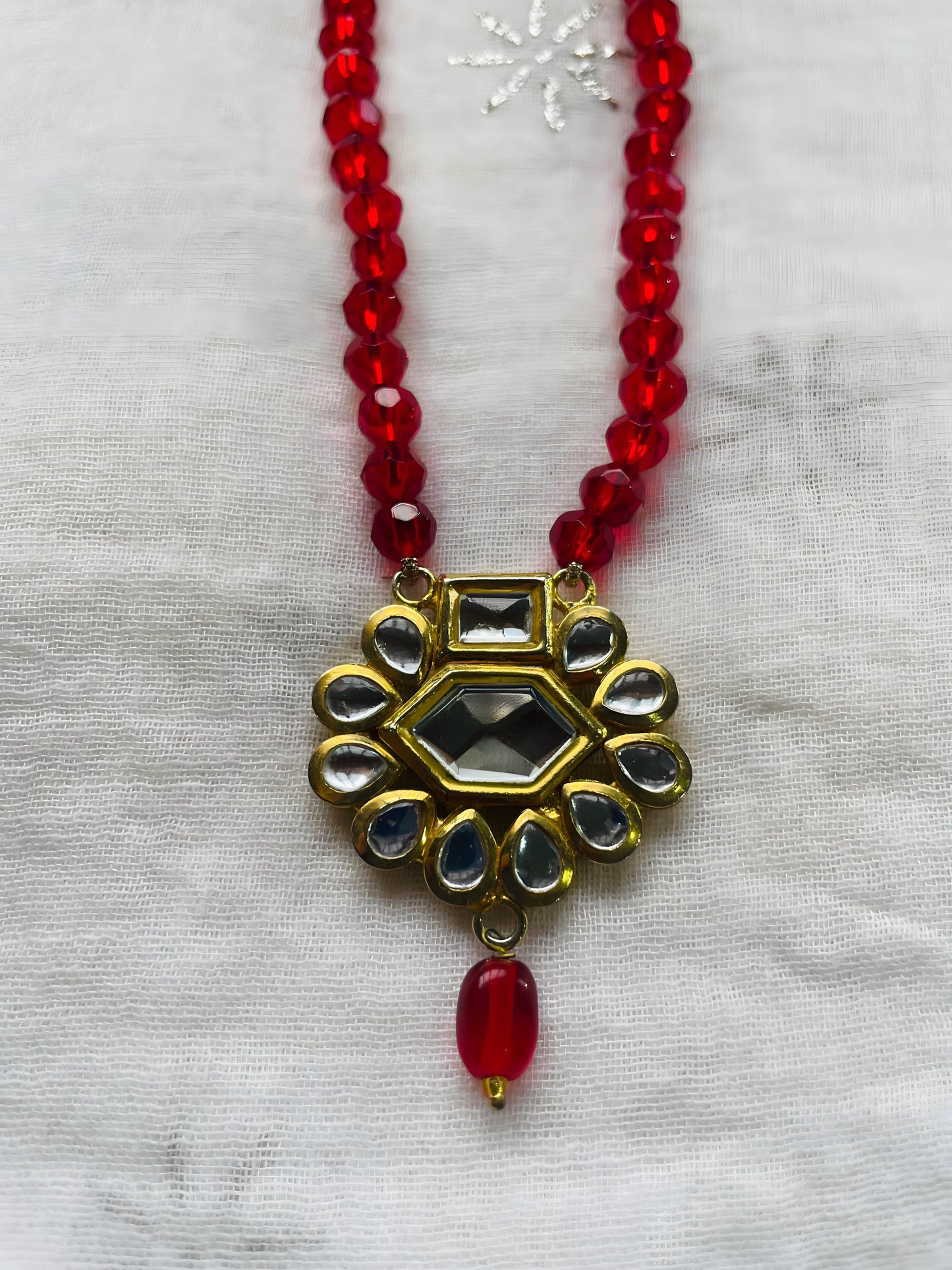 Vibrant Kundan Pendant