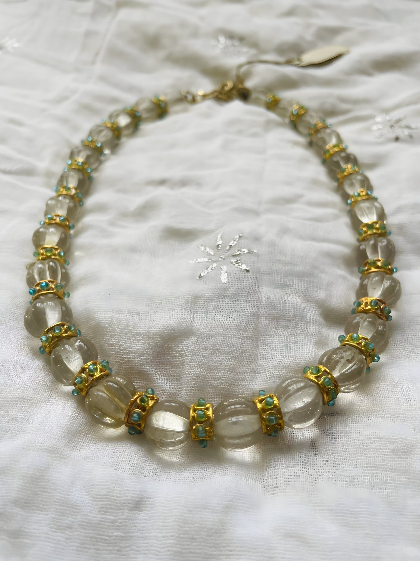 White Kundan Pearl Necklace