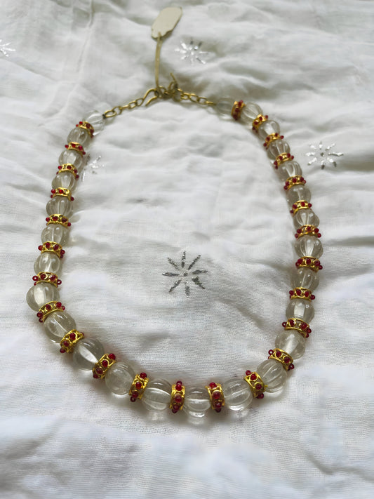White Kundan Necklace