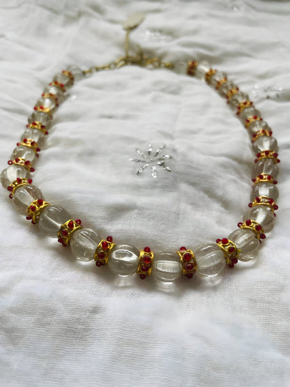 White Kundan Necklace